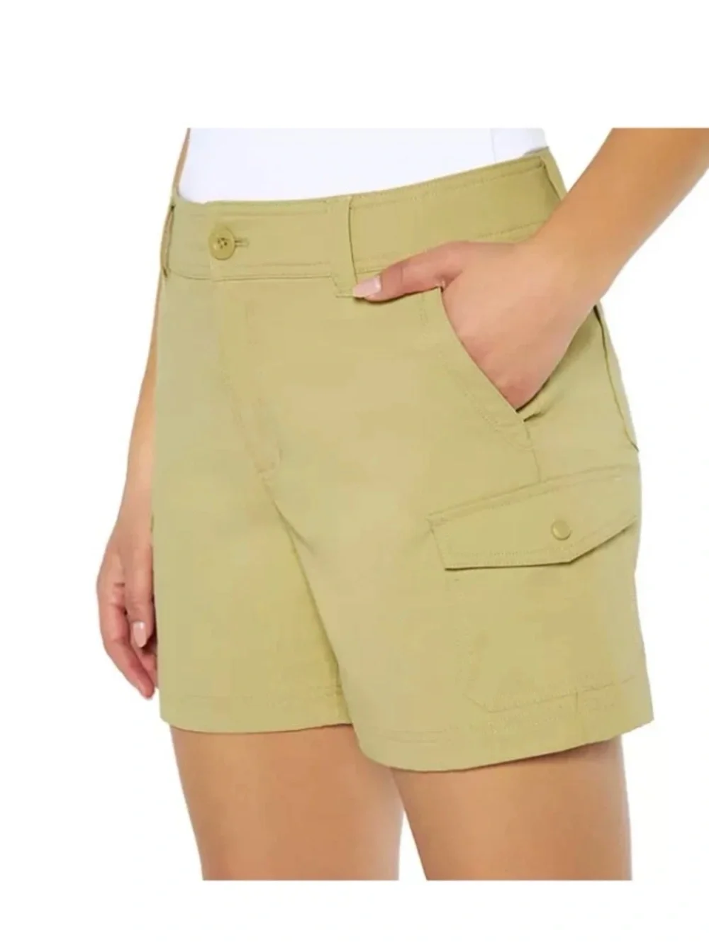 Eddie Bauer Women's Olive Green Cargo Shorts